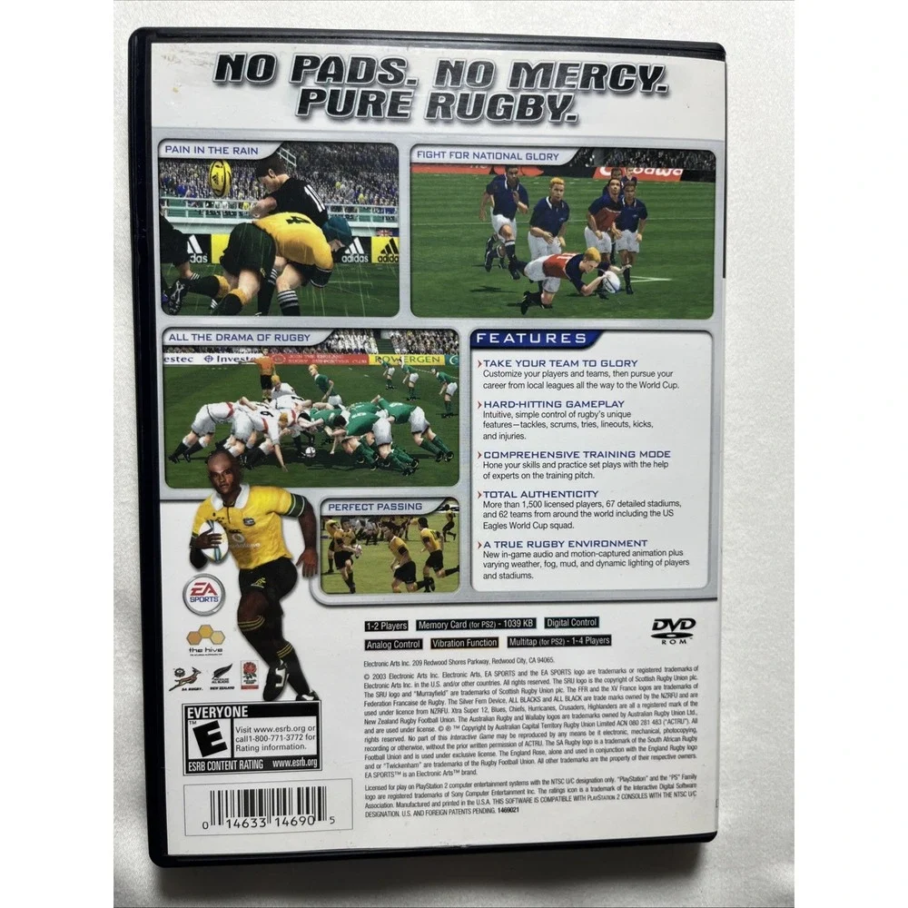 2004 EA Sports Rugby Game‎ For Sony PlayStation 2